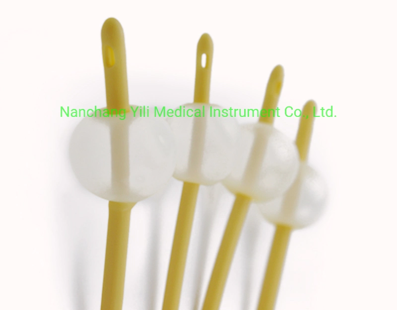 Medical Disposable Indwelling Urinary Catheter 2 Way Foley Catheter Fr06 to Fr30