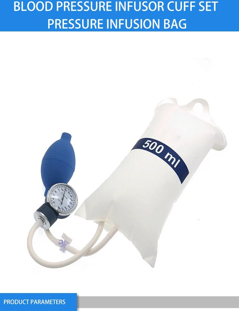 Medical 1000ml Manual Insufflator/Pressure Infusion Infusor Infuser Cuff Bag