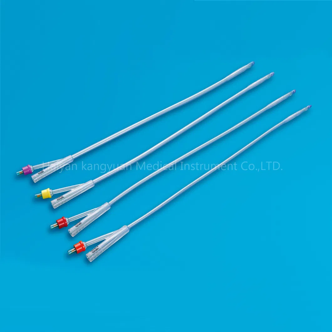 2 Way Silicone Foley Catheter for Single Use Standard Balloon