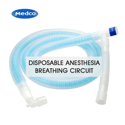 Circuito respiratorio per anestesia in PVC monouso medico