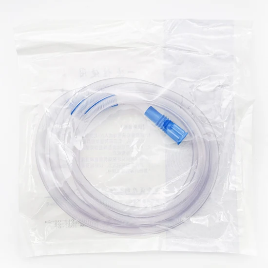Tubo di aspirazione con collegamento sterile in plastica per catetere del fornitore medico