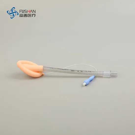 Fushan Medical Maschera laringea rinforzata riutilizzabile in silicone al 100% per vie aeree con polsino morbido CE ISO13485