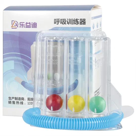 Alta qualità Cina Prezzo di fabbrica Assistenza medica Incentivo portatile Spirometro Respiro Polmone Esercitatore per la respirazione