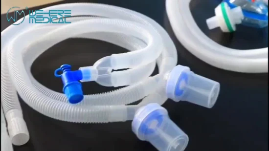 Tubo espandibile corrugato corrugato a canna liscia per anestesia monouso per circuito respiratorio
